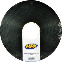 HPX - Αφρώδης ταινία διπλής όψης μαύρη για εξωτερική χρήση 19mm x 10m 191003122