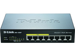 D-Link DGS-1008P Unmanaged L2 Switch με 8 Θύρες Ethernet 1Gbps