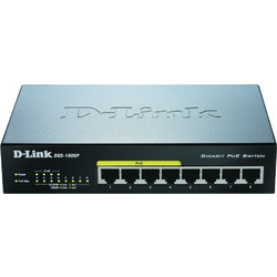 D-Link DGS-1008P Unmanaged L2 Switch με 8 Θύρες Ethernet 1Gbps