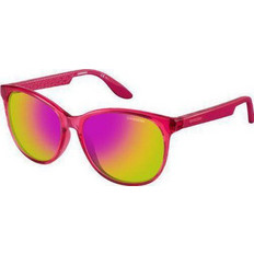 Carrera 5001 I0M/E2 Γυναικεία Γυαλιά Ηλίου Στρογγυλά Κοκάλινα Ροζ με Πολύχρωμο Καθρέπτη Φακό