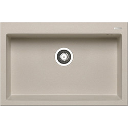 Pyramis Pyragranite Istros Ένθετος Νεροχύτης Γρανίτη Ματ Dark Beige 76x50cm 070045711