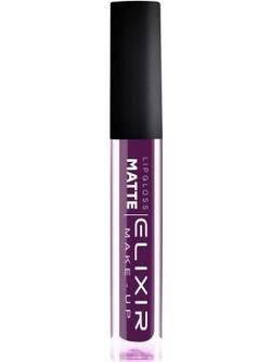 Elixir Lip Matte 411 Very Dark Purple Long Lasting Liquid Κραγιόν