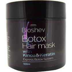 Bioshev Kinoa & Keratin Botox Μάσκα Μαλλιών Κερατίνης για Προστασία Χρώματος για Ξηρά & Βαμμένα Μαλλιά 500ml
