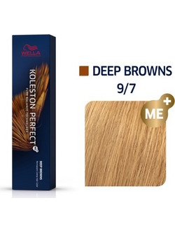 Wella Koleston Perfect Me+ Deep Browns 9/7 Ξανθό Πολύ Ανοιχτό Καφέ Μόνιμη Βαφή Μαλλιών 60ml