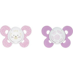 Chicco Physio Comfort Ανατομικές Ορθοδοντικές Πιπίλες Σιλικόνης 6-16m Ροζ 2τμχ