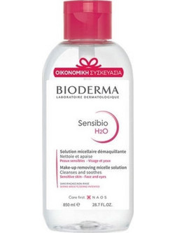 Bioderma Sensibio H2O Reverse Pump Micellar Water Ντεμακιγιάζ για Ευαίσθητη Επιδερμίδα 850ml