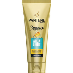 Pantene Pro V 3 Minute Miracle Aqua Light Conditioner για Προστασία Χρώματος για Λεπτά Βαμμένα & Ταλαιπωρημένα Μαλλιά 200ml