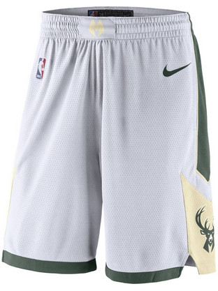Nike Milwaukee Swingman Αθλητική Ανδρική Βερμούδα Λευκή AJ5622-100