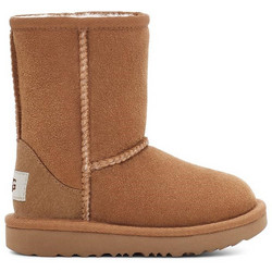 UGG Classic II Παιδικά Μποτάκια Μπεζ Suede με Γούνα 1017703T-CHE