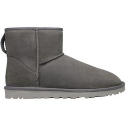 UGG Classic Mini 1002072-DGRY Ανδρικά Chelsea Μποτάκια Suede με Γούνα