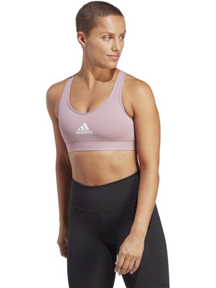 Adidas Powerreact Train Bra Αθλητικό Μπουστάκι με Μέτρια Στήριξη Nude HR2892