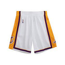 Mitchell & Ness NBA Swingman Lakers 09 Αθλητικό Ανδρικό Σορτς Λευκό SMSHAC19184-LALWHIT