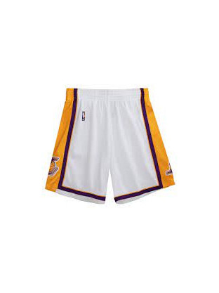 Mitchell & Ness NBA Swingman Lakers 09 Αθλητικό Ανδρικό Σορτς Λευκό SMSHAC19184-LALWHIT