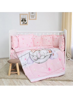 Lorelli Butterflies Σετ Κούνιας Pink 5τμχ 20800085801