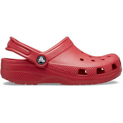 Crocs Classic Clog Παιδικά Παπούτσια Θαλάσσης Κόκκινα 206990-6WC