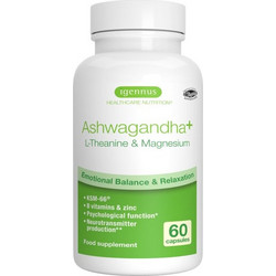 Igennus Ashwagandha L-Theanine & Magnesium 60 Κάψουλες