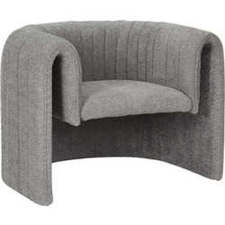 HomeMarkt Πολυθρόνα Γκρι Riker HM9682.01