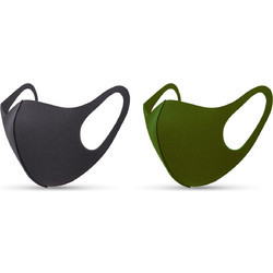 Tili Face Mask Black & Green 2τμχ
