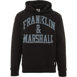 Franklin & Marshall Ανδρικό Φούτερ με Κουκούλα & Τσέπες Μαύρο JM5220.000.2004P01-980