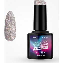 Elixir Semigel 1436 Glitter Ημιμόνιμο Βερνίκι Νυχιών 8ml