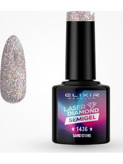 Elixir Semigel 1436 Glitter Ημιμόνιμο Βερνίκι Νυχιών 8ml