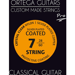 Ortega NYP7 Pro Σετ 7 Χορδές Κλασικής Κιθάρας Nylon 28-60" Normal Tension