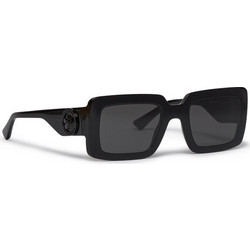 Longchamp LO743S-001 Γυναικεία Γυαλιά Ηλίου Τετράγωνα Κοκάλινα Μαύρα με Μαύρο Polarized Φακό