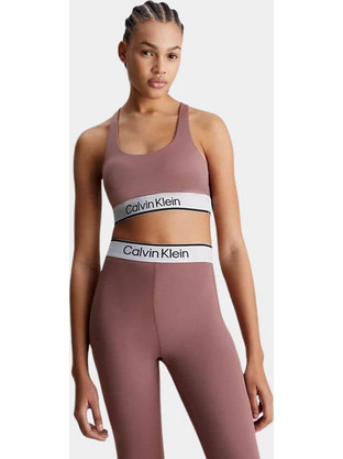 Calvin Klein Αθλητικό Μπουστάκι με Μέτρια Στήριξη Nude 00GWS4K170-LKO