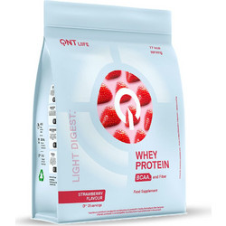 QNT Light Digest Whey Strawberry Πρωτεΐνη Ορού Γάλακτος Γράμμωσης 500gr