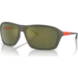 Arnette AN4329 28546R Ανδρικά Γυαλιά Ηλίου Μάσκα Κοκάλινα Γκρι με Πράσινο Polarized Φακό