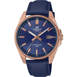 Casio Edifice Ανδρικό Ρολόι με Μπλε Δερμάτινο Λουράκι EFV-150CL-2AVUEF