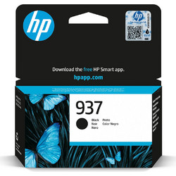 HP 937 Black Μελάνι Εκτυπωτή Inkjet 4S6W5NE