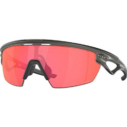Oakley OO9403 09 Ανδρικά Γυαλιά Ηλίου Μάσκα Κοκάλινα Μαύρα με Ροζ Καθρέπτη Φακό