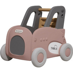 KikkaBoo Trolie 4 in 1 Περπατούρα Ride On Αυτοκινητάκι 12m+ Ροζ