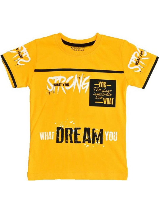Potre Παιδικό T-Shirt Κοντομάνικο Κίτρινο 16037