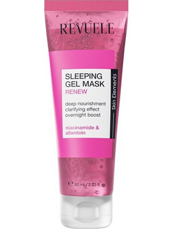 Revuele Skin Elements Sleeping Renew Pink Gel Κρεμώδης Μάσκα Προσώπου για Καθαρισμό 80ml