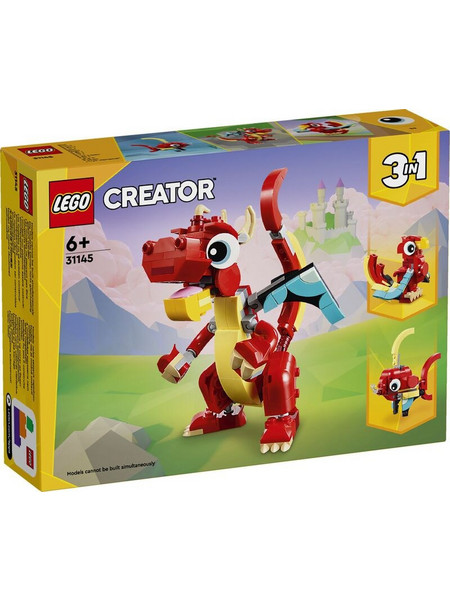 Lego Creator 3-in-1 Red Dragon για 6+ Ετών 31145