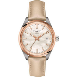 Tissot Γυναικείο Ρολόι με Μπεζ Δερμάτινο Λουράκι T150.210.26.111.00