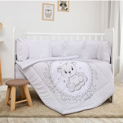 Lorelli Little Bear Σετ Κούνιας Grey 5τμχ 20800085903