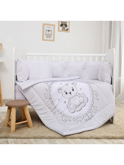 Lorelli Little Bear Σετ Κούνιας Grey 5τμχ 20800085903