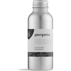 Georganics Activated Charcoal Oil Pulling Στοματικό Διάλυμα Κατά της Πλάκας 100ml