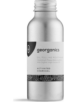 Georganics Activated Charcoal Oil Pulling Στοματικό Διάλυμα Κατά της Πλάκας 100ml