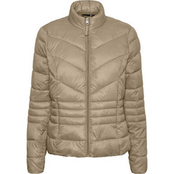 Vero Moda Γυναικείο Μπουφάν Χειμωνιάτικο Puffer Κοντό Μπεζ