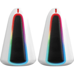 Marvo Monka Zilla SG-500 Ηχεία Υπολογιστή 2.0 6W με RGB Φωτισμό White