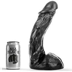 All Black Benny Ρεαλιστικό Dildo με Βεντούζα & Όρχεις 28cm Μαύρο