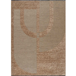MADI Rye Χαλί Ορθογώνιο Καλοκαιρινό 160x230cm Beige Brown