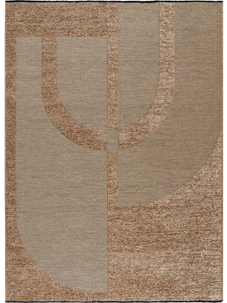 MADI Rye Χαλί Ορθογώνιο Καλοκαιρινό 160x230cm Beige Brown