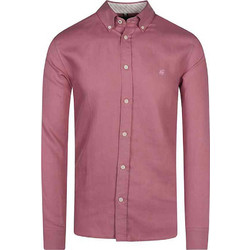 Ted Baker Ανδρικό Πουκάμισο Μακρυμάνικο Κανονική Γραμμή Ροζ 274572