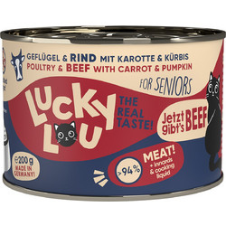 Lucky Lou LifeStage Senior with Poultry, Beef, Carrot & Pumpkin 200gr