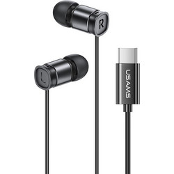 Usams EP-46 Handsfree In-Ear USB-C Black